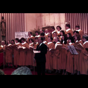 Directing the Lehman United Methodist Church choir, Lehman, Pennsylvania.