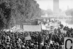 Washington DC anti-Vietnam War protests on October 21, 1967, the day that Erik was born.