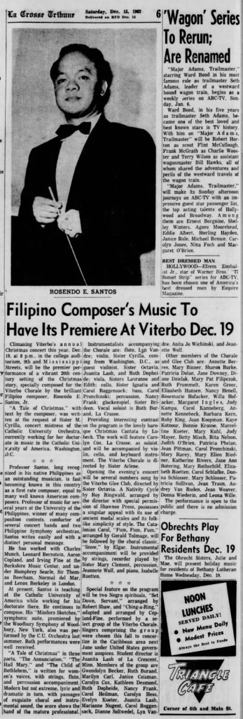 12-15-1962 La Crosse Tribune, Wisconsin