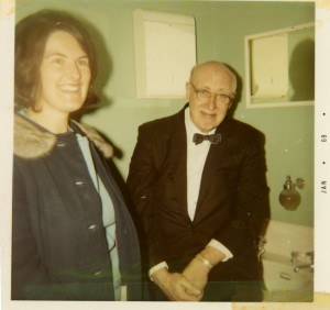 Harriet with Maestro Clifford Balshaw in 1969