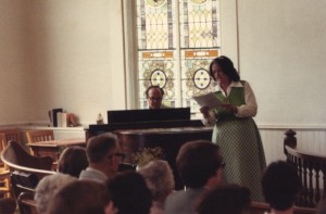 Harriet accompanied by Rosendo at Lehman UM Church in Pennsylvania