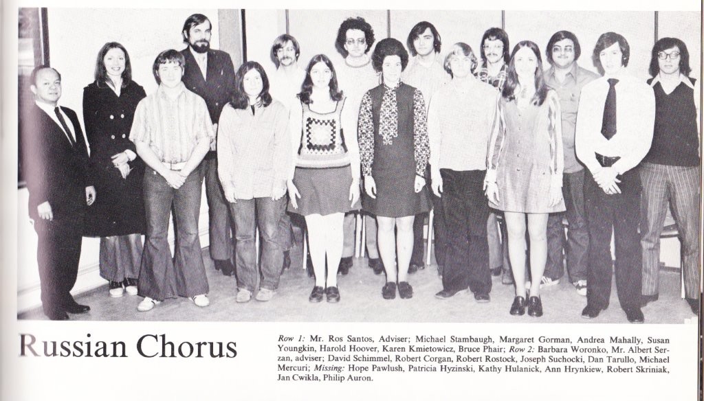 Wilkes College 1973 Yearbook: Russian Chorus